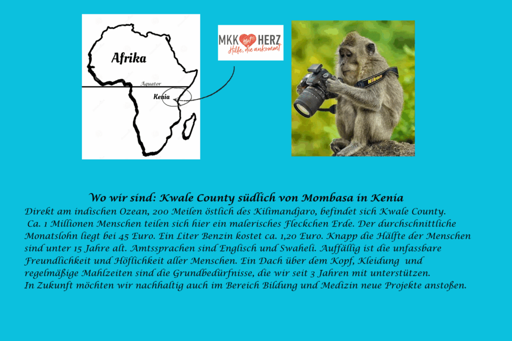 An der Ostküste Kenias, etwas südlich des Äquators, geben wir unser Herz für ein Stück Gerechtigkeit.